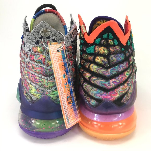 Nike Lebron XVII 17 'What The' CV8079-900 Basketball Sneakers - Picture 8 of 13